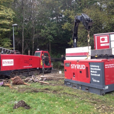 Styrd borrning under Göta Älv