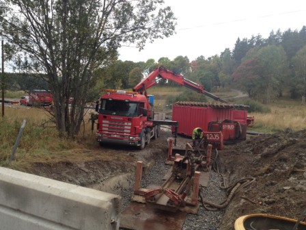 Ledningsdragning i Upprätta