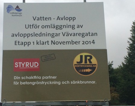 Rörtryckning i Lidköping